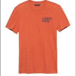 Banana Republic Orange Vintage Tee